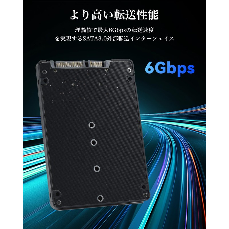 ELUTENG M.2 NGFF to SATA 3.0 Converter 6Gbps Adapter External