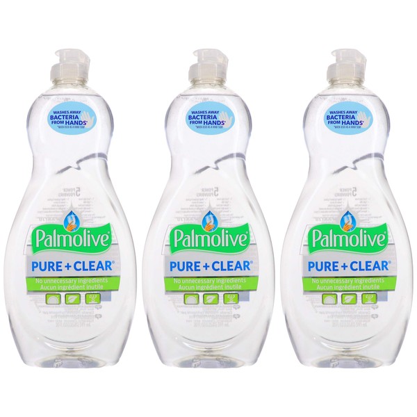 Palmolive Pure plus Clear Ultra Concentrated Dish Liquid, 20 Ounce, Pack of 3