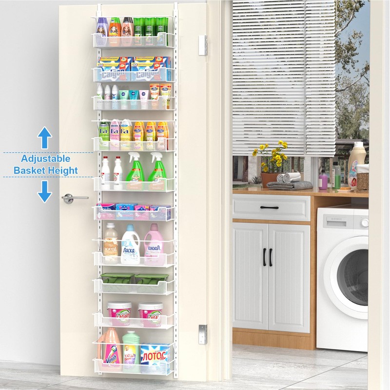 VyGrow Over the Door Pantry Organizer, 10-Tier Over the Door