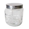 Grant Howard Jumbo Mason Embossed Glass Storage Jar, 92 Ounces,