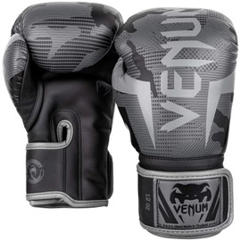 Venum Elite Boxing Gloves - Black/Dark camo