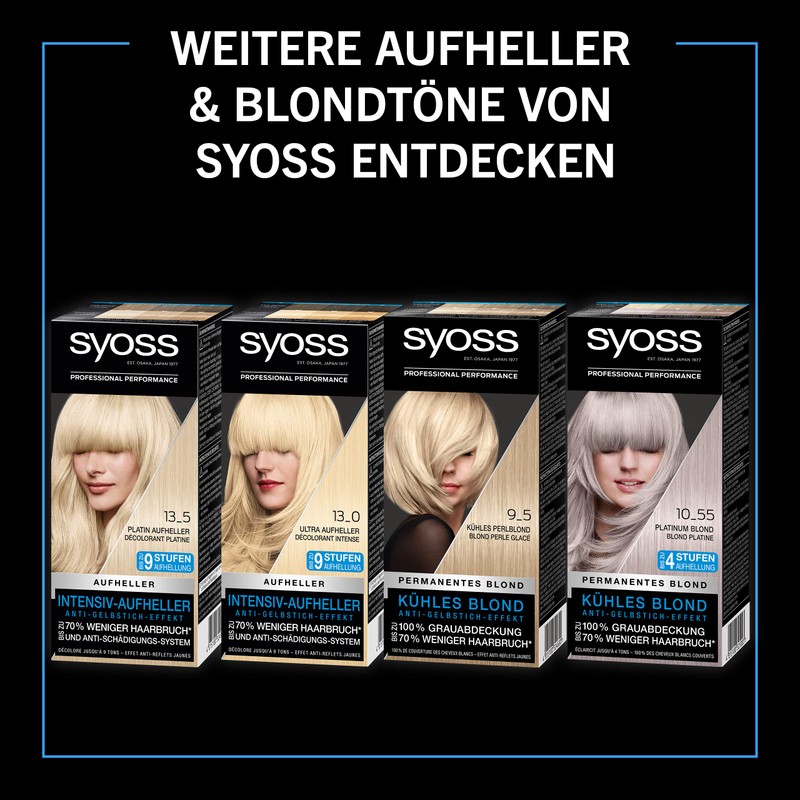 Syoss Colour Colouration, 10_55 Platinum Blonde Lightening Level 3 (3
