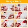 10 Pcs Silicone Cable Ties, Reusable Cord Organizer.
