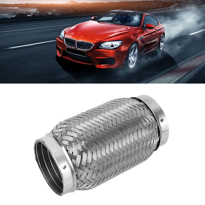Stainless Steel Flexible Exhaust Stub Internal Corrugated Pipe 2.5in x