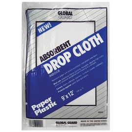 PREMIER PAINT ROLLER 50440 Global Guard Plastic Drop Cloth, Clear