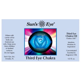 Sun's Eye THIRD EYE CHAKRA essential oil, VEGAN, aromatherapy, 1/2oz FREE SHIP