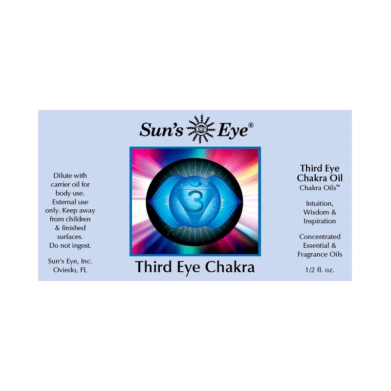 Sun's Eye THIRD EYE CHAKRA essential oil, VEGAN, aromatherapy, 1/2oz