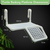 Fhiny Hanging Turtle Basking Platform, Plastic Turtle Dock Basking Area