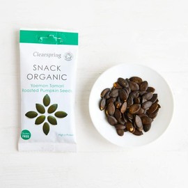 Clearspring Tamari Roasted Pumpkin Seeds - Snack Organic