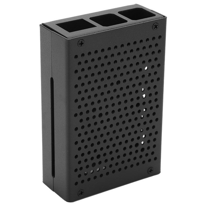 For Raspberry Pi 4B Aluminum Alloy Case MultiHoles Protective Cooling