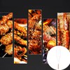UPKOCH 4 Pcs Grill Basket, Stainless Steel, Folding Fish Grilling
