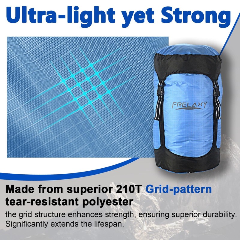 Frelaxy Compression Sack, 40% More Storage! 11L/18L/30L/45L/52L Compression Stuff Sack,