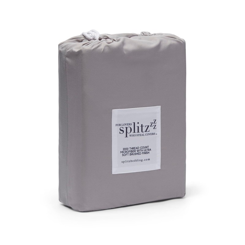 Splitz Sheet Set (Resort Grey, King)