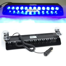 ranzek 12 LED Front Light Warning Light W V Dashboard interiaka-torakku Emergency sutorobohurassyuraito Blue