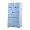 Veloqua 6 Drawer Plastic Dresser for Bedroom-Storage Tower Closet Organizer