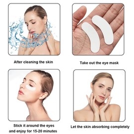 Eye Gel Pads, 50 Pairs Eyelash Extension Pads Lints Free, Facials, Under Eye Gel Pads For Pro Salon and Individual Eyelash Extension