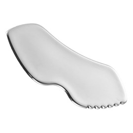 Healvian Stainless Steel Face Guasha Tool Facial Scraping Massager for Home Travel Use Compact Design for Easy Storage Muscle Scraper for Face Massage