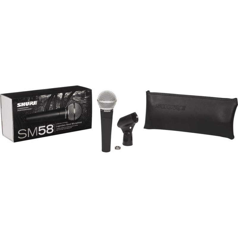 Shure SM58-LC Cardioid Dynamic Vocal Microphone + Extra Two (2)