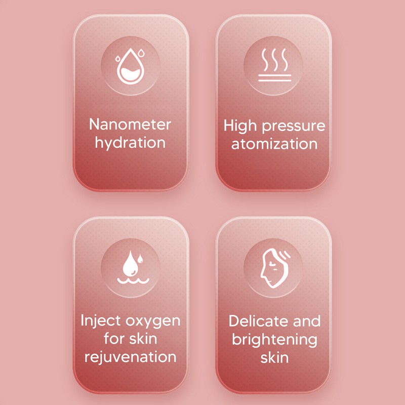 Facial Oxygen Injector Deep Moisturizing USB Rechargeable Handheld Face Water