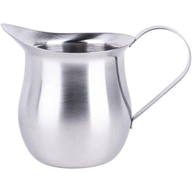 CASUAL PRODUCT Aoyoshi Milk Pitcher, Matte Silver, 7.4 fl oz (210 ml), Pelican Shape, Milk Jug, Dishwasher Safe, Coffee, Cream, Foam Milk, Syrup