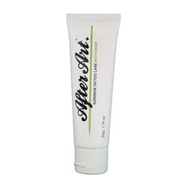AfterArt Tattoo Aftercare Balm with Hemp, 1.76oz/50g Tube. All-natural, 100% Vegan, cruelty-free, petroleum-free, fragrance-free, enriched with vitamins A, C, E and omega essential oils.