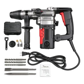 Toolor Rotomartillo SDS Plus Eléctrico Taladro Cincelador Martillo de impacto 3 en 1 rotomartillo herramientas electricas