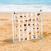 XIHIRCD Acrylic Magnetic Seashell Display Box, Clear Sea Shell Display