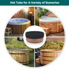 AKEfit Round Hot Tub Cover, 600D Polyester Waterproof for Hot