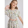 tiny sugar Girls Floral Smocked Waist Dress Church Holiday Playwear