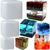 ZQYSING (3 Pack) Resin Cube Molds, Deep Square Silicone Molds