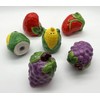 Fruit Shaped Ceramic Salt & Pepper Shaker Set with Green