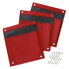 Takasho Felt Herb Pot, Red, Set of 3