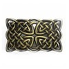 LKMY Western Belt Buckle American Indian Style,Celtic Cross Knot Mesh