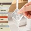 Door Stopper Clear Rubber Door Stops Wall Protector, Transparent Self