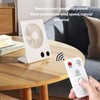 Ultra Thin Table Fan Desktop Flat Battery Operated Standing Hanging