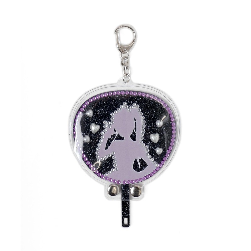 Wigo Glitter DIY Fan Key Holder, Women's, Black