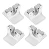 CIYODO 4pcs Wall Mount Mop and Broom Organizer No Punching
