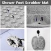 YVPSI Shower Foot & Back Scrubber, Wall Mounted Massage Pad,