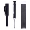 Solid Joiners Pencil, Mechanical Carpenter Pencil with 6 Pcs Refills,