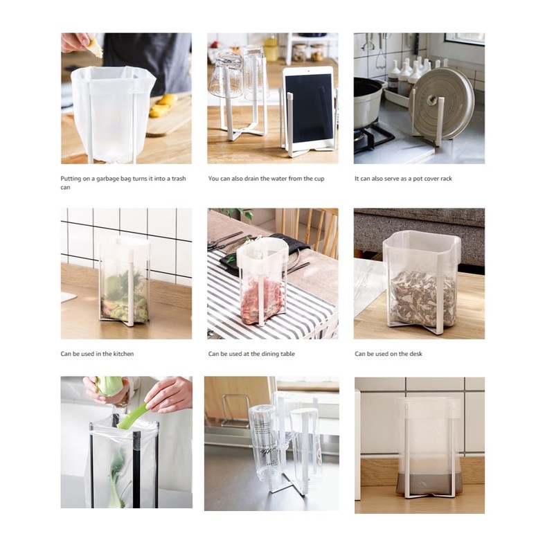 Mukkuri Drying Rack, Stainless Steel Kitchen Stand Holder for Bottles,