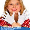HSIXHAF 6 Pairs White Kids Gloves White Cotton Gloves Girls