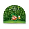 Napkin Holder Shamrocks Patrick Day Crystal Clear Acrylic Napkin Holders,Green
