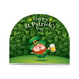 Napkin Holder Shamrocks Patrick Day Crystal Clear Acrylic Napkin Holders,Green Paper Napkin Holder Dining Table Dispenser for Kitchen Restaurant Home Decor Bar Accessories