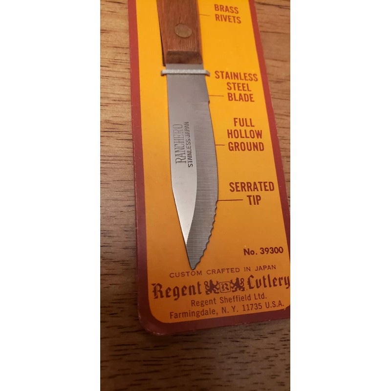 Ranchero Paring Knife ~ Vintage MCM ~ Wood Handle ~
