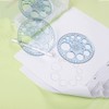 SEIWEI Full Circle Template Plastic Round Protractor 360 Degree for