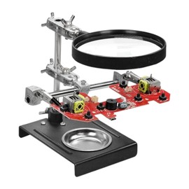 Colcolo Soldering Station Helping Hand Adjustable Fixing Bracket with Magnifier Welding Tool for Hobby Circuit Board Auxiliary Clamp