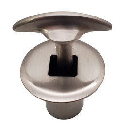 Westbrass R500-07 3/4" NPSM Gas Fire Pit and Fireplace Log Lighter Key Valve Trim Kit, Satin Nickel