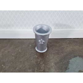 Falcon Miniatures Dollhouse Tall Planter or Umbrella Cane Stand Silver 1:12 Scale Falcon Miniature