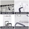 WedDecor Shower Curtains Grey and White Squares 180 x 200