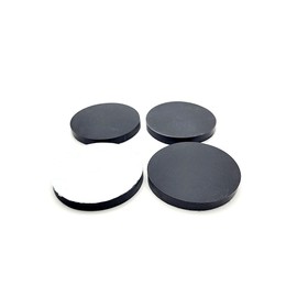 1 1/2" D Round Silicone Rubber Feet Self Adhesive - 1/8" Thick Black Rubber Feet Self Stick Bumper Pads Black Rubber Bumpers Self Adhesive Rubber Spacer Adhesive Rubber Feet (4)